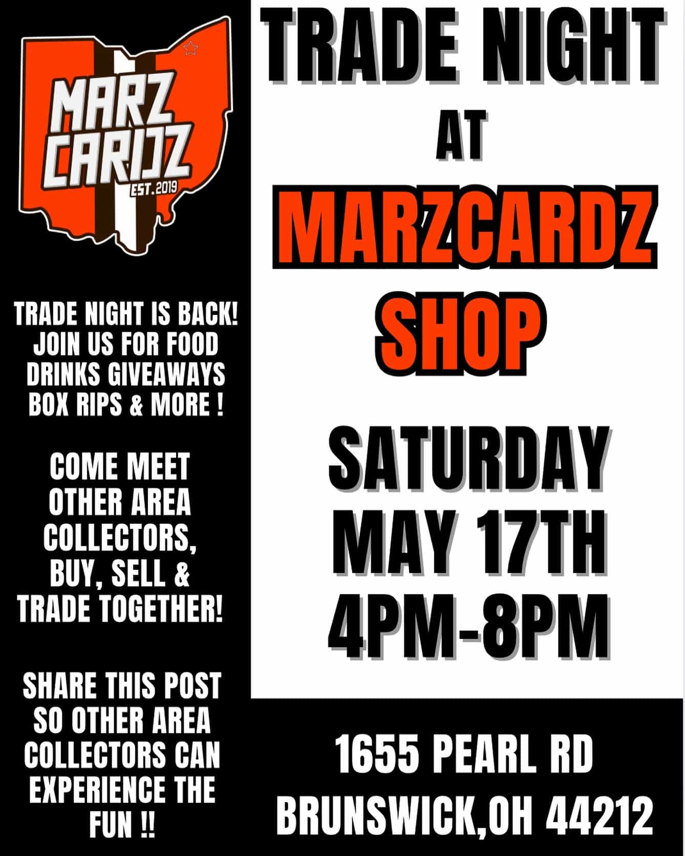 Trade Night at Marzcards Shop