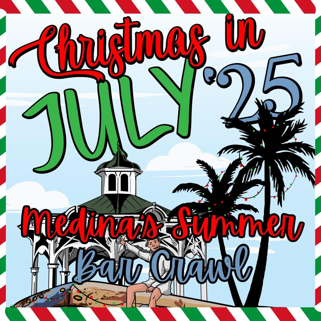 Medina's Christmas in July Bar Crawl
