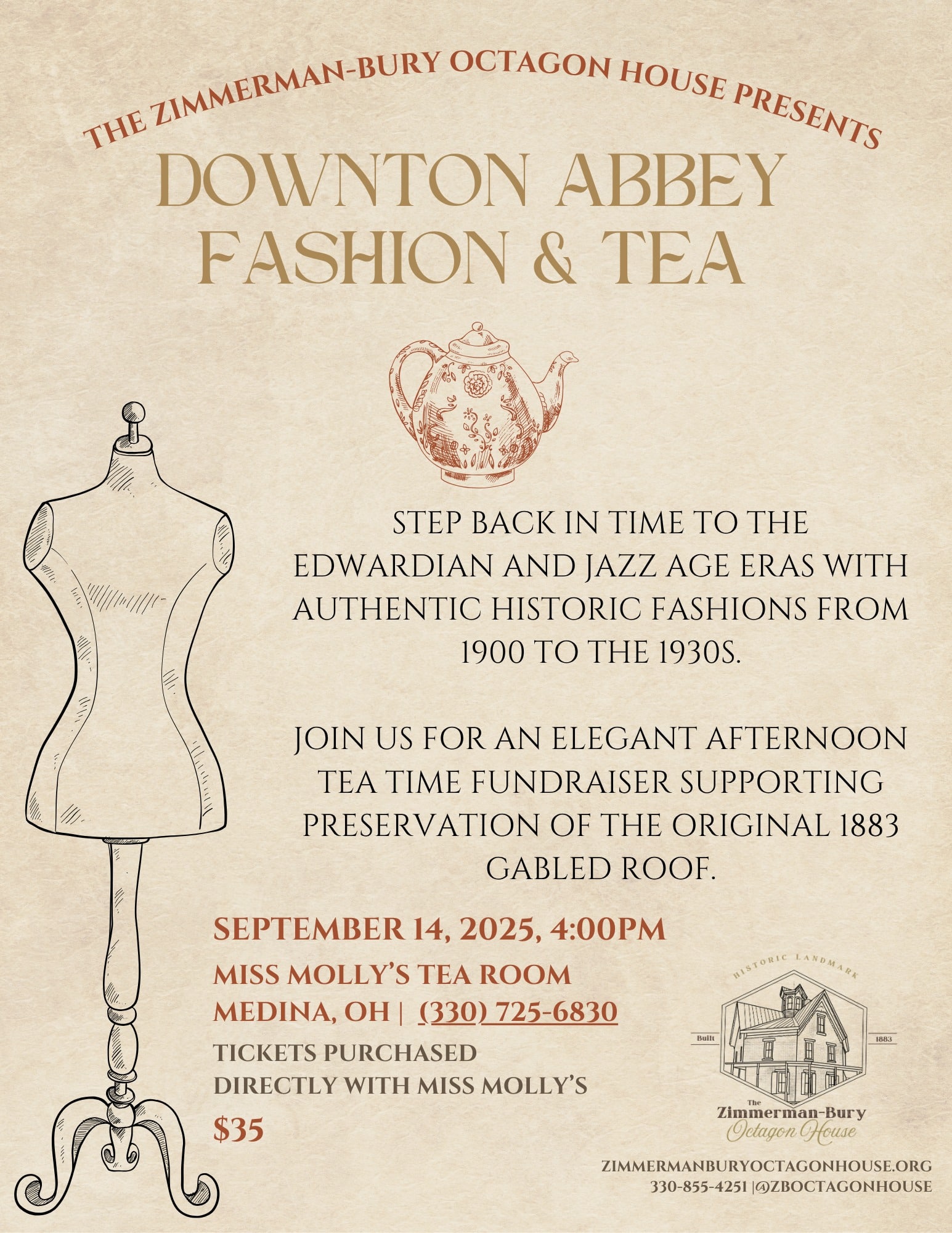 Downton Abbey Fashion and Tea
