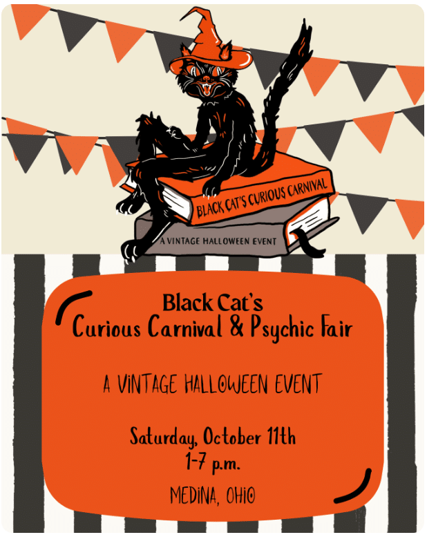 Black Cat's Curious Carnival & Psychic Fair: A Vintage Halloween Event