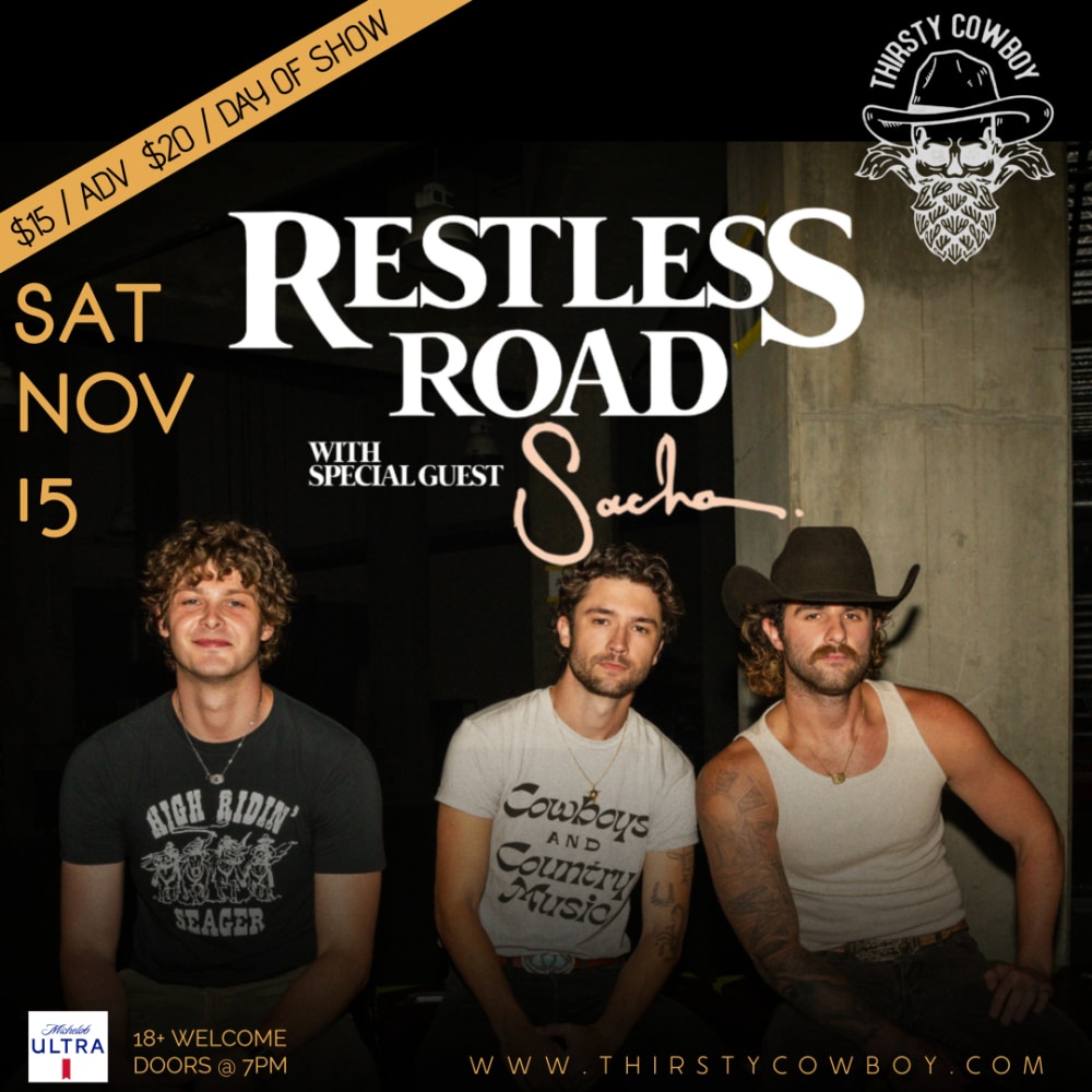 RESTLESS ROAD at Thirsty Cowboy